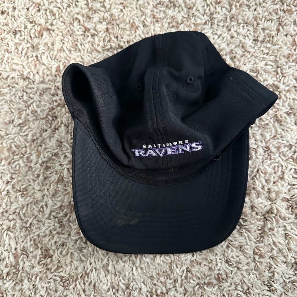 Ravens Embroidered Baseball Hat Black/White Baltimore, Pacific Headwea NWOT - Picture 2 of 2